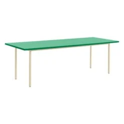 HAY Two-Colour Table, 240 X 90 Cm, Ivory - Green Mint