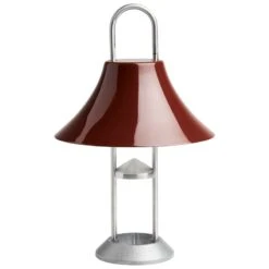 HAY Mousqueton Portable Table Lamp, Iron Red