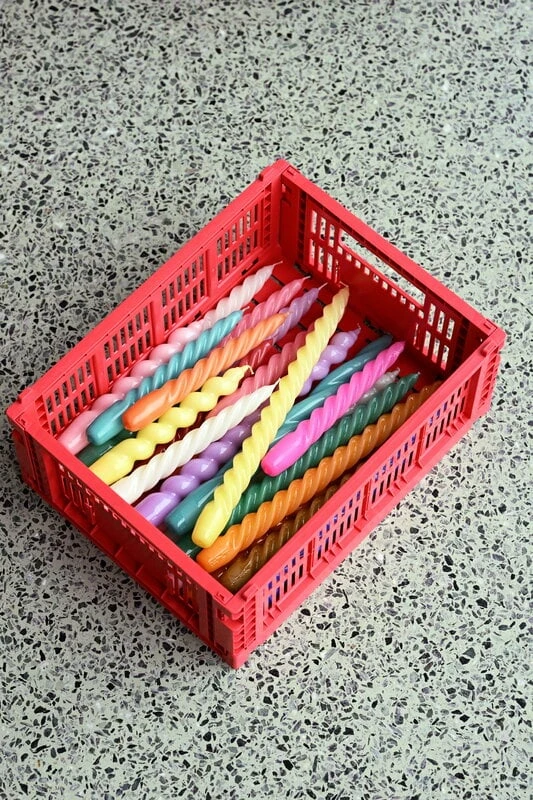 HAY Spiral Candles, Set Of 6, Mint - Citrus - Burgundy 5 HAY Spiral Candles, Set Of 6, Mint - Citrus - Burgundy - Image 5