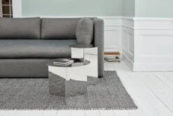 HAY Slit Table, 45 Cm, Polished Steel 9 HAY Slit Table, 45 Cm, Polished Steel -Hay HAY Moire Kelim 3