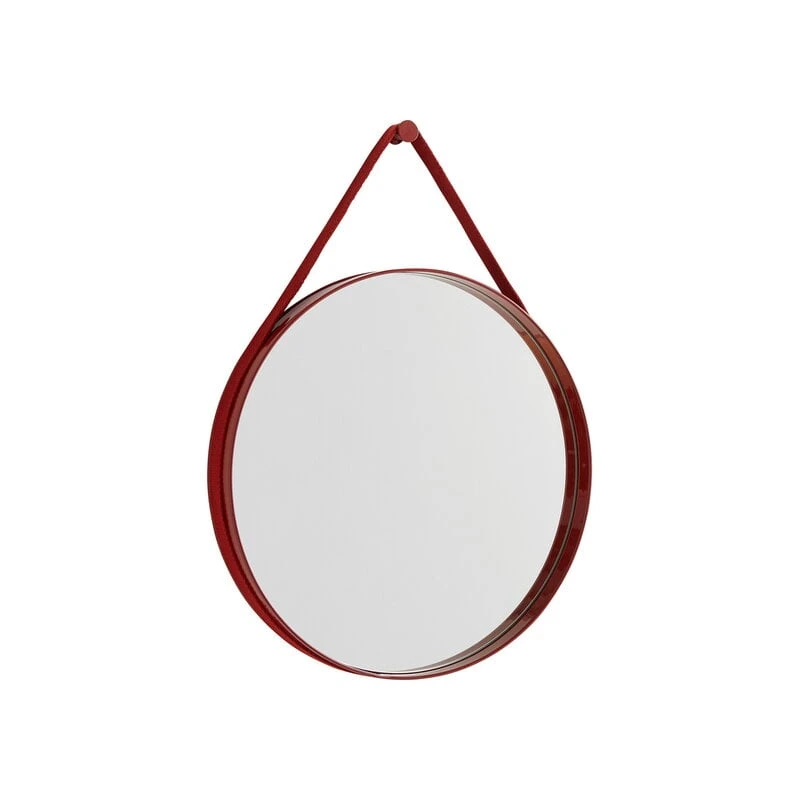 HAY Strap Mirror, No 2, Small, Red 1 HAY Strap Mirror, No 2, Small, Red