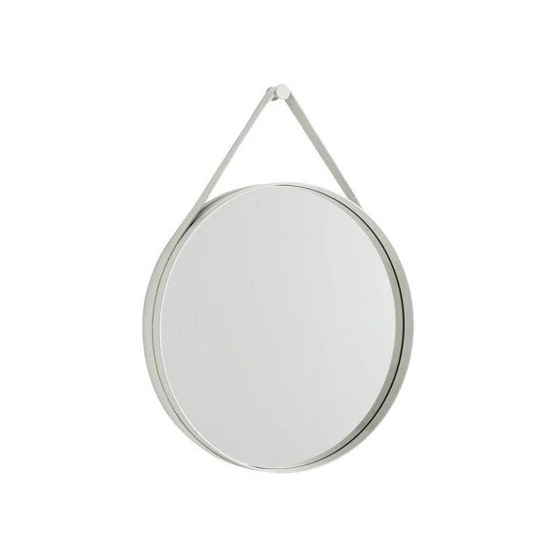 HAY Strap Mirror, No 2, Small, Light Grey 1 HAY Strap Mirror, No 2, Small, Light Grey