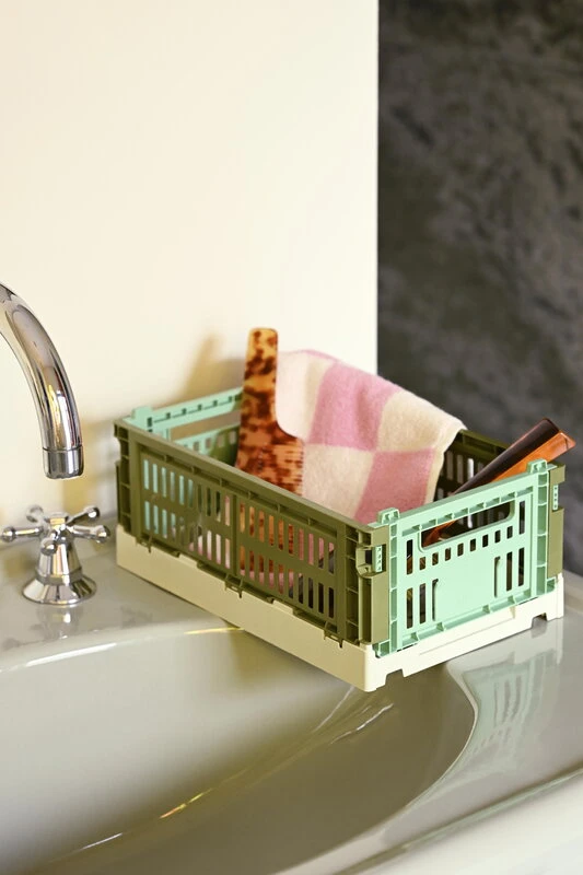 HAY Check Hand Towel, Pink 4 HAY Check Hand Towel, Pink - Image 4