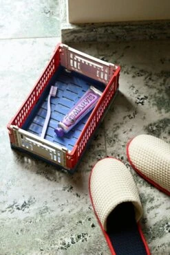 HAY Colour Crate Mix, S, Recycled Plastic, Red 11 HAY Colour Crate Mix, S, Recycled Plastic, Red -Hay HAY Colour Crate Mix S red Waffle Slippers cream multi Tann lavender