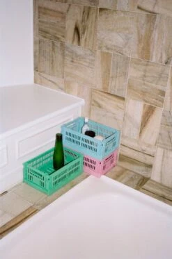 HAY Colour Crate, S, Recycled Plastic, Dark Mint 11 HAY Colour Crate, S, Recycled Plastic, Dark Mint -Hay HAY Colour Crate dark mint dusty rose light blue