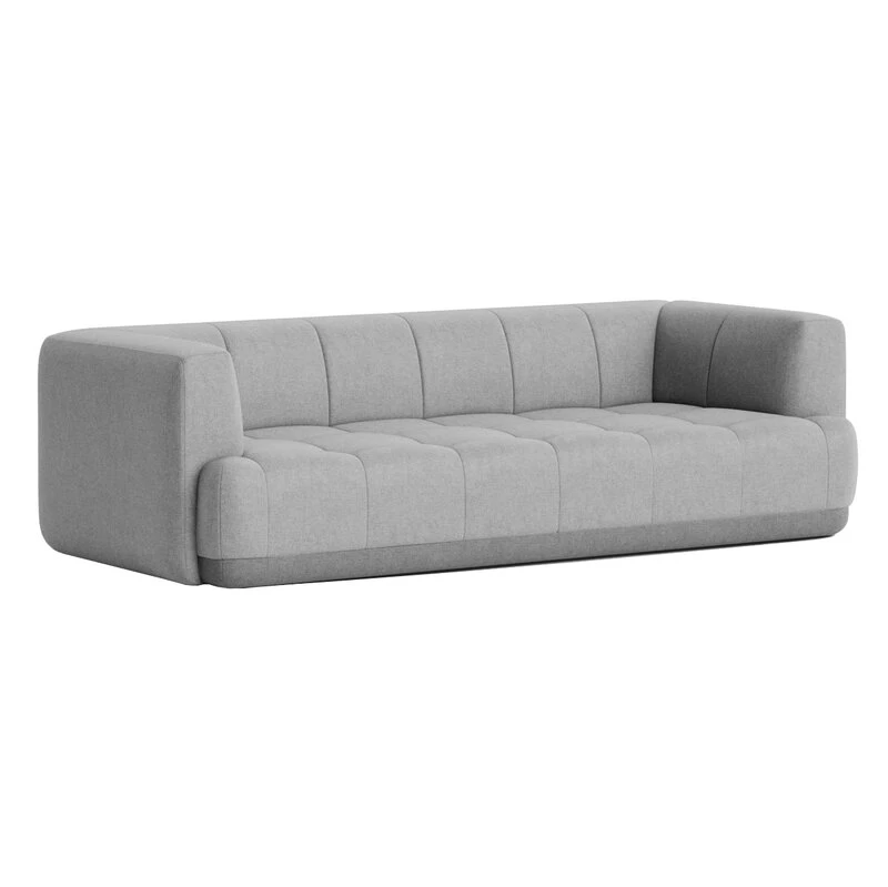 HAY Quilton Duo 3-seater Sofa, Grey, Steelcut Trio 133 - Remix 143 1 HAY Quilton Duo 3-seater Sofa, Grey, Steelcut Trio 133 - Remix 143