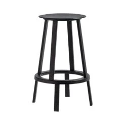 HAY Revolver Bar Stool, 65 Cm, Black