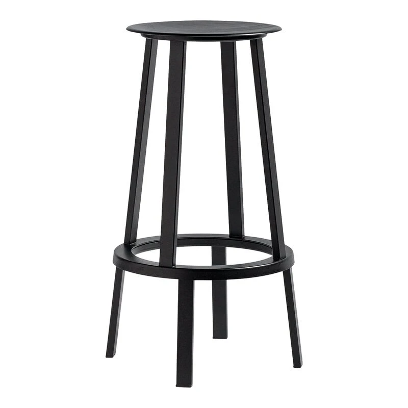 HAY Revolver Bar Stool, 76 Cm, Black 1 HAY Revolver Bar Stool, 76 Cm, Black