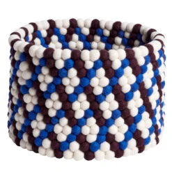 HAY Bead Basket, 40 Cm, Burgundy Basket Weave