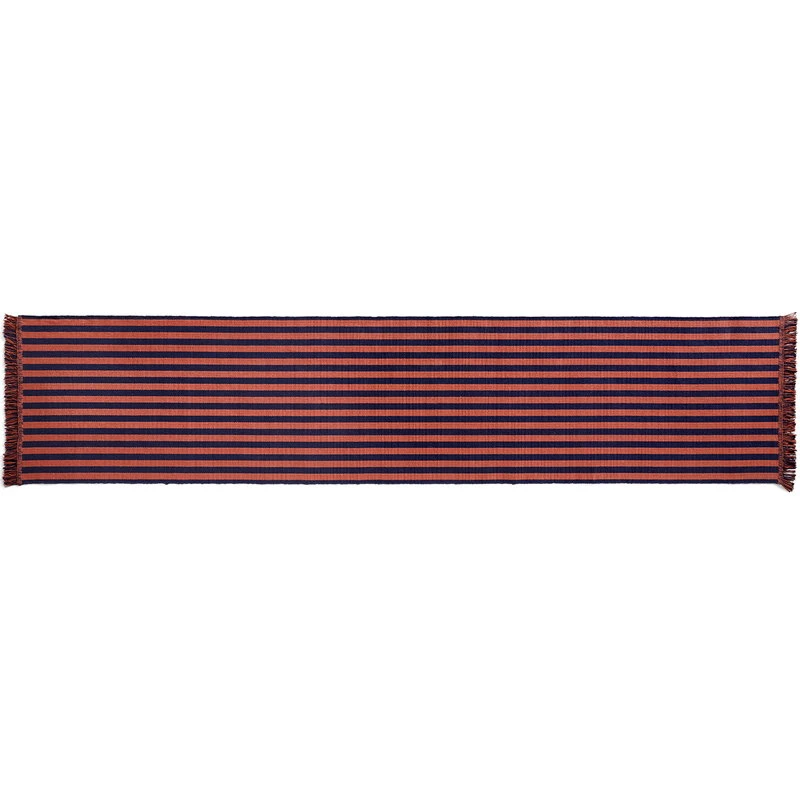HAY Stripes And Stripes Rug, 65 X 300 Cm, Navy Cacao 1 HAY Stripes And Stripes Rug, 65 X 300 Cm, Navy Cacao