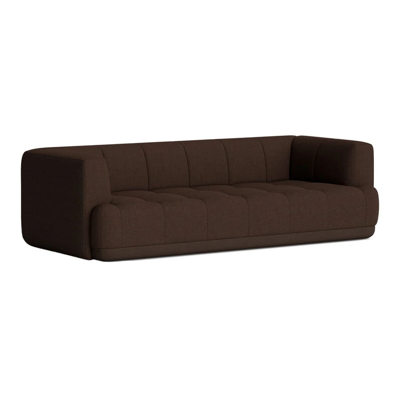 HAY Quilton Duo 3-seater Sofa, Brown, Remix 356 - Hallingdal 370 1 HAY Quilton Duo 3-seater Sofa, Brown, Remix 356 - Hallingdal 370