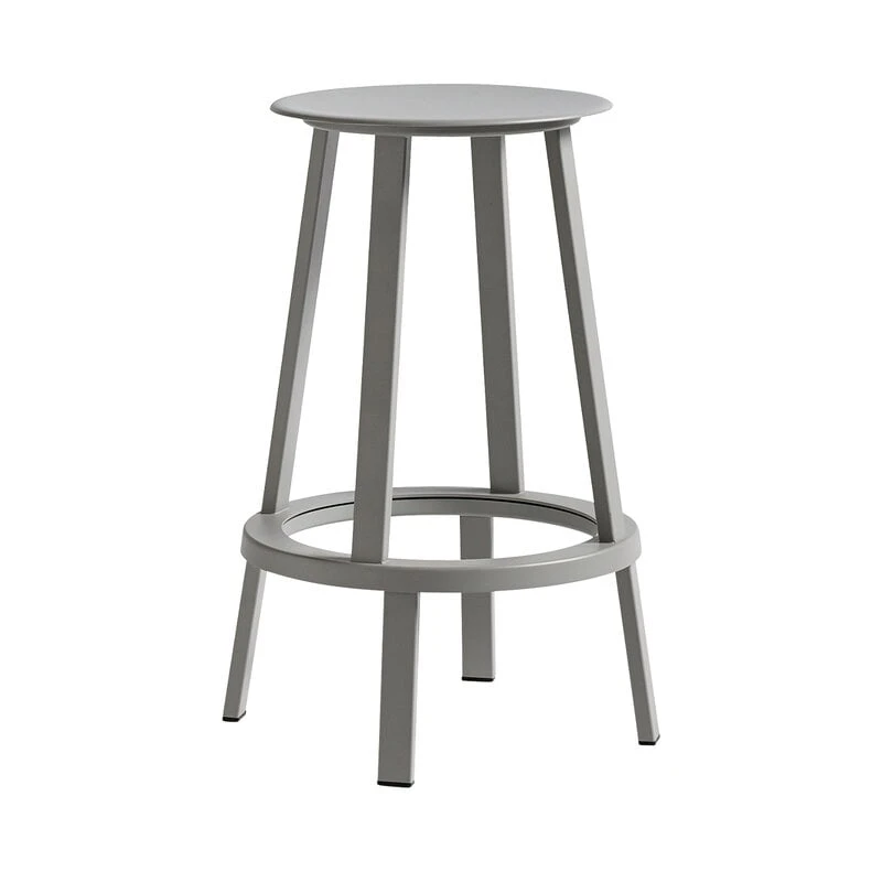 HAY Revolver Bar Stool, 65 Cm, Grey 1 HAY Revolver Bar Stool, 65 Cm, Grey