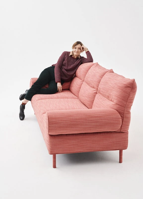 HAY Pandarine 3-seater, Cylindrical, Maroon Red - Raas 562 2 HAY Pandarine 3-seater, Cylindrical, Maroon Red - Raas 562 - Image 2