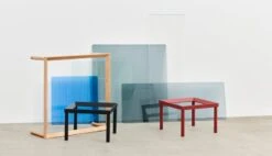 HAY Kofi Table 100 X 100 Cm, Lacquered Oak - Clear Glass 8 HAY Kofi Table 100 X 100 Cm, Lacquered Oak - Clear Glass -Hay Kofi tabletop frame 2