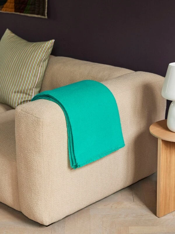 HAY Mono Blanket, 130 X 180 Cm, Aqua Green 4 HAY Mono Blanket, 130 X 180 Cm, Aqua Green - Image 4