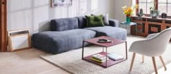 Hay -Hay Mags Soft Low Linara 198 Eiffel Coffee Table Square dark brick AAL 82 Hallingdal 130 wb lacquer oak base