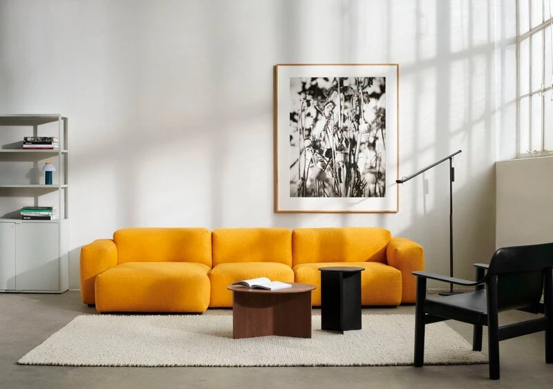 HAY Slit Wood Table, 65 Cm, Lacquered Walnut 2 HAY Slit Wood Table, 65 Cm, Lacquered Walnut - Image 2