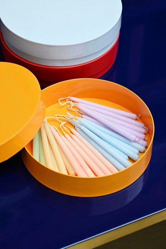 HAY Mini Conical Candles, Set Of 12, Light Blue 2 HAY Mini Conical Candles, Set Of 12, Light Blue - Image 2