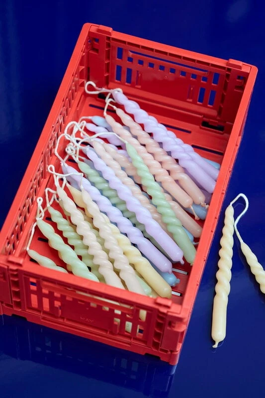 HAY Mini Swirl Candles, 10 Pcs, Beige 2 HAY Mini Swirl Candles, 10 Pcs, Beige - Image 2