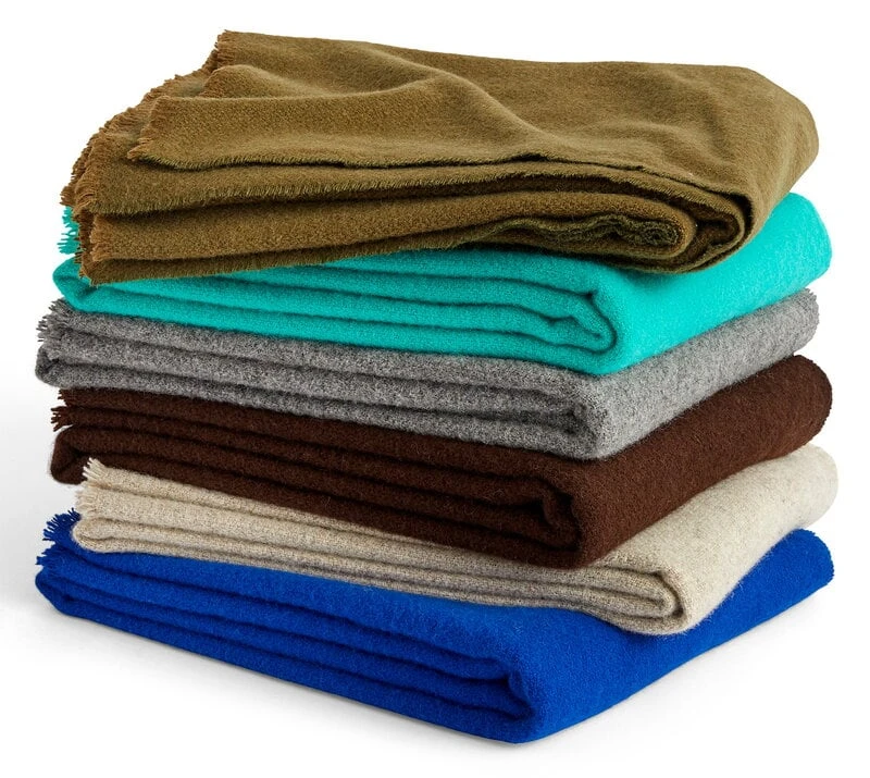 HAY Mono Blanket, 130 X 180 Cm, Olive 2 HAY Mono Blanket, 130 X 180 Cm, Olive - Image 2