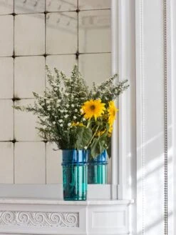 HAY Moroccan Vase, L, Blue - Green -Hay Moroccan Vase L blue and green