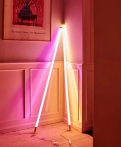 HAY Neon Tube LED Slim, 120 Cm, Warm White -Hay Neon Tube LED pink warm white 1