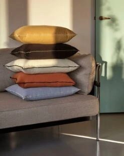 HAY Outline Cushion, 50 X 50 Cm, Sienna -Hay Outline Cushion ice blue sienna off white black mustard 1