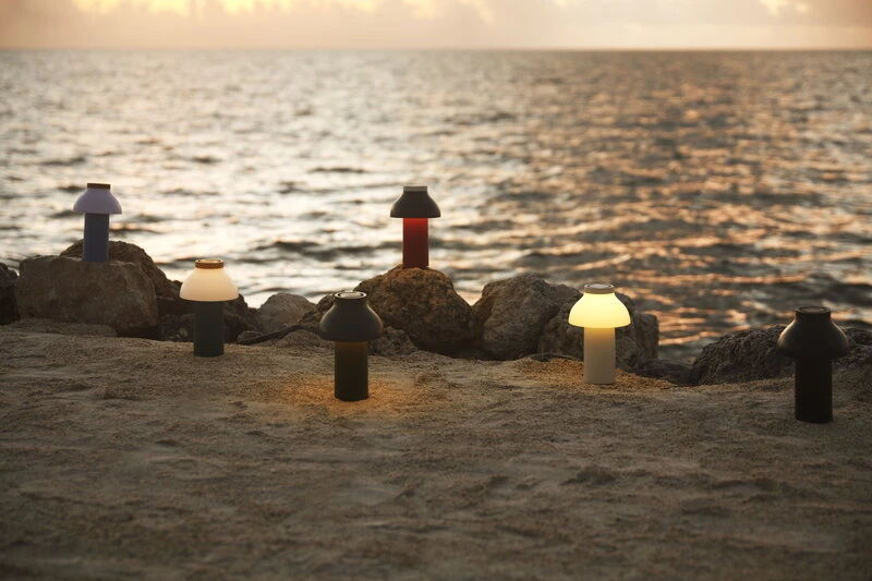 HAY PC Portable Table Lamp, Dusty Red 4 HAY PC Portable Table Lamp, Dusty Red - Image 4