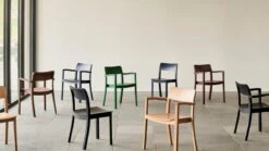 HAY Pastis Chair, Steel Blue -Hay Pastis Armchair family Pastis Chair black steel blue wb lacquered ash 1