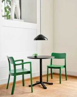 HAY Pastis Armchair, Pine Green -Hay Pastis Armchair pine green wb lacquered ash Pastis Table dia70xH74 black wb lacquered ash Pao Steel Pendant soft black 1