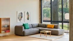 HAY Common Oblong Rice Paper Shade, Classic White 10 HAY Common Oblong Rice Paper Shade, Classic White -Hay Quilton Remix 143 Mags 9 Cushion Vidar 932 Mags 10 Cushion Vidar 456 Colour Cabinet Tall yellow with glass doors Kofi 80x80 clear glass tabletop wc lacquered oak frame 1