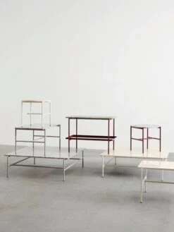 HAY Rebar Side Table, 75 X 44 Cm, Fossil Grey - Grey Marble -Hay Rebar Coffee Table family 01 1