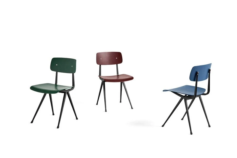 HAY Result Chair, Black - Dark Blue 2 HAY Result Chair, Black - Dark Blue - Image 2