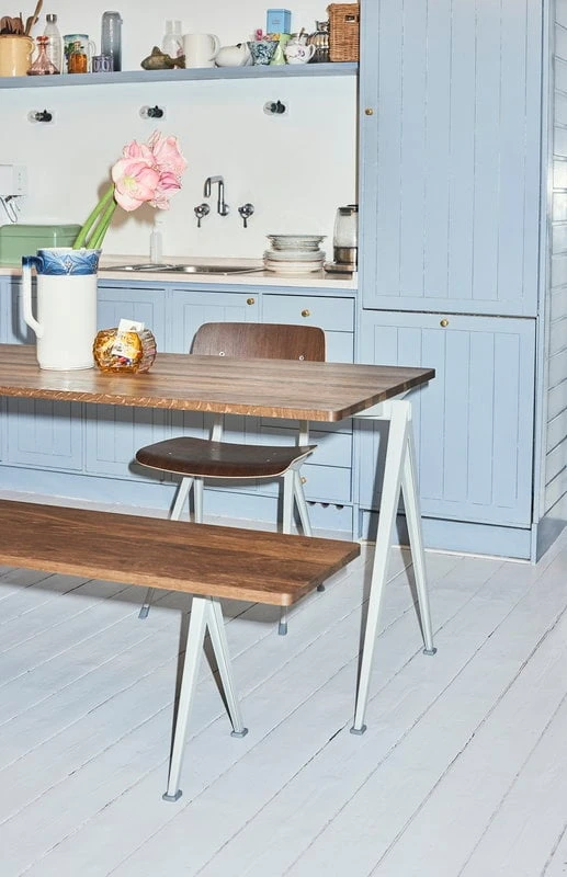 HAY Pyramid Bench 11, Beige - Smoked Oak 2 HAY Pyramid Bench 11, Beige - Smoked Oak - Image 2