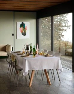 HAY Flare Candleholder, Pink -Hay Revolt rice seat and back beige steel base Tint Glass light yellow with white rim Flare pink 1