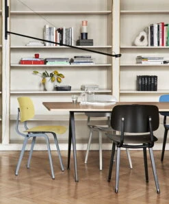 HAY Revolt Chair, Ocean Steel - Biscotti -Hay Revolt biscotti seat and back ocean steel