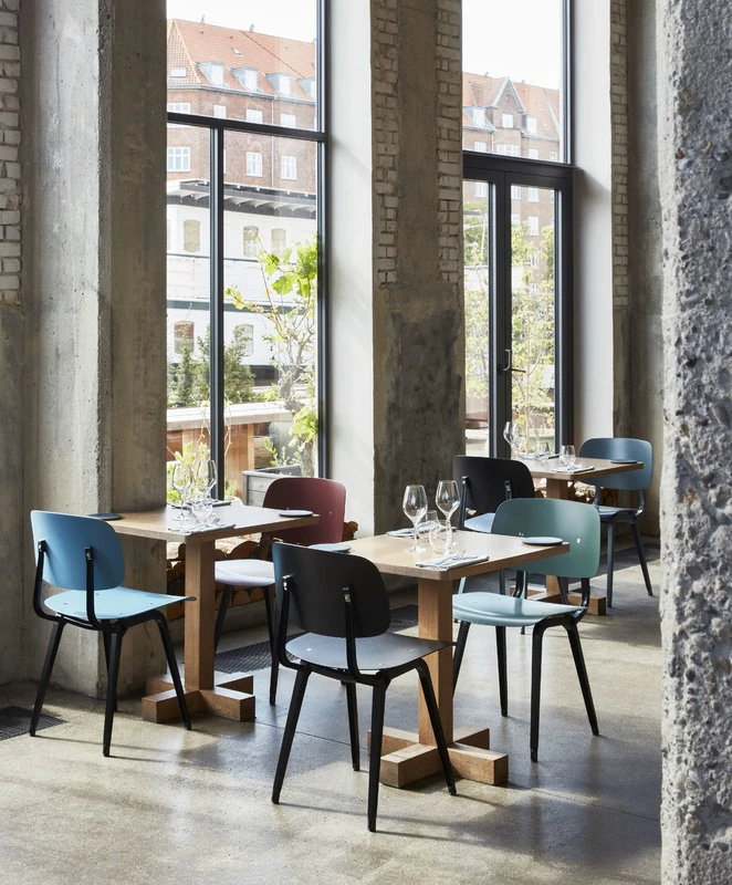 HAY Revolt Chair, Black - Azure Blue - Image 5