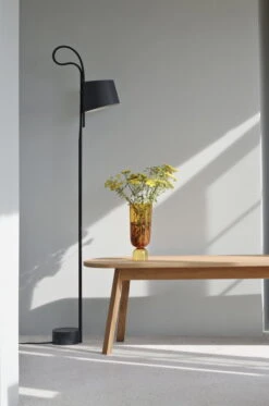 HAY Bottoms Up Vase, L, Amber 10 HAY Bottoms Up Vase, L, Amber -Hay Rope Trick black Triangle Leg Bench Bottoms Up Vase l amber