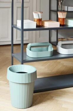 HAY Shade Bin, Dusty Green -Hay Shade Bin dusty green Tool Box dusty green Container brown New Order shelving charcoal