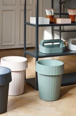 HAY Shade Bin, Blush -Hay Shade Bin dusty green Tool Box dusty green Shade Bin blush New Order shelving charcoal