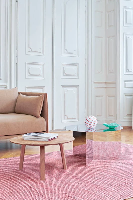 HAY Silhouette Sofa 3-seater, Linara 142/Sense Cognac - Oiled Oak 6 HAY Silhouette Sofa 3-seater, Linara 142/Sense Cognac - Oiled Oak - Image 6