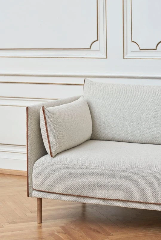 HAY Silhouette Sofa 2-seater, Coda 100/Sense Cognac - Oiled Oak 6 HAY Silhouette Sofa 2-seater, Coda 100/Sense Cognac - Oiled Oak - Image 6