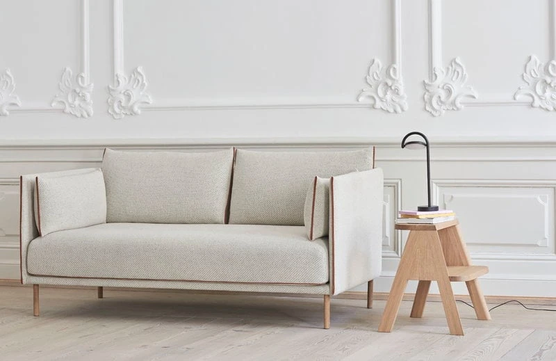 HAY Silhouette Sofa 2-seater, Coda 100/Sense Cognac - Oiled Oak 3 HAY Silhouette Sofa 2-seater, Coda 100/Sense Cognac - Oiled Oak - Image 3