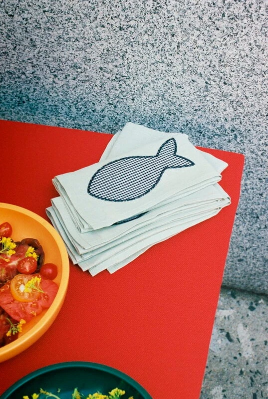 HAY Sobremesa Napkin, 4 Pcs, Green 3 HAY Sobremesa Napkin, 4 Pcs, Green - Image 3