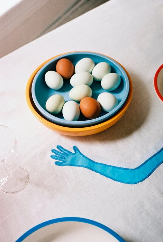 HAY Sobremesa Serving Bowl, M, Light Blue 6 HAY Sobremesa Serving Bowl, M, Light Blue - Image 6