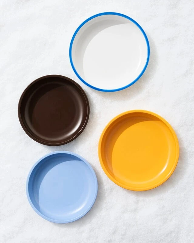 HAY Sobremesa Serving Bowl, L, White - Blue 3 HAY Sobremesa Serving Bowl, L, White - Blue - Image 3