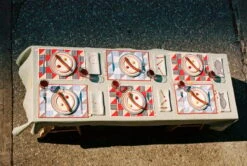 HAY Sobremesa Placemat, Stripe, Red 8 HAY Sobremesa Placemat, Stripe, Red -Hay Sobremesa Tablecloth L300 green Sobremesa Place Mat Sobremesa Plate 185 Set of 2 red 3