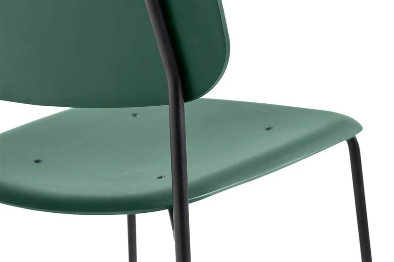 HAY Soft Edge 45 Chair, Black - Hunter Green 2 HAY Soft Edge 45 Chair, Black - Hunter Green - Image 2