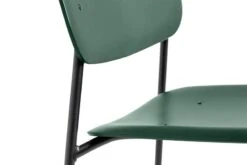 HAY Soft Edge 45 Chair, Black - Hunter Green 8 HAY Soft Edge 45 Chair, Black - Hunter Green -Hay Soft Edge P10 Base black Seat hunter detail 03 WB