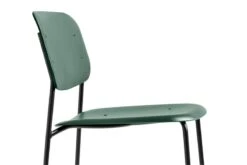 HAY Soft Edge 45 Chair, Black - Hunter Green 11 HAY Soft Edge 45 Chair, Black - Hunter Green -Hay Soft Edge P10 Base black Seat hunter detail 04 WB